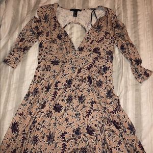 Open back floral dress